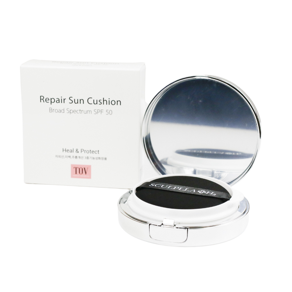 TOV Beauty Sculplla H2 Repair Sun Cushion (SPF 50) | Skincare Products